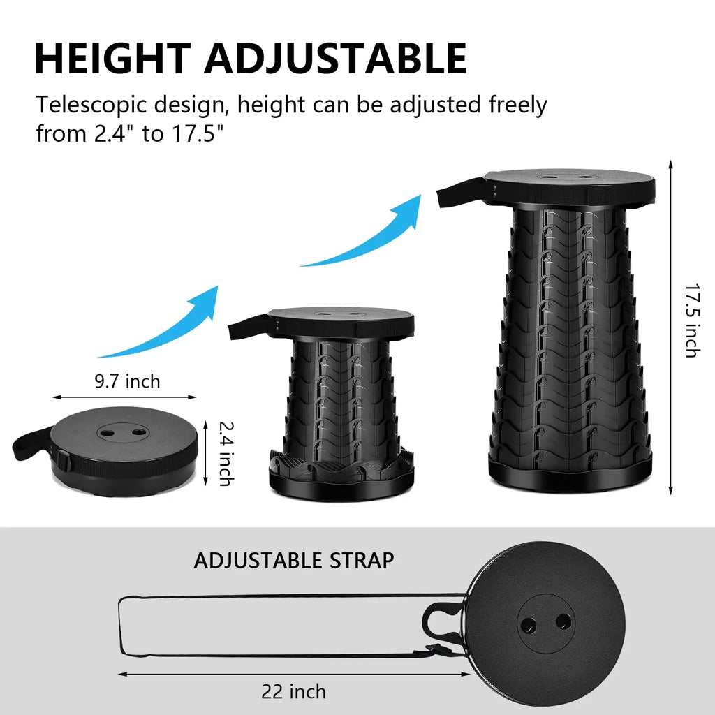 Yazijico™ Portable Collapsible Telescopic Stool - Yazijico™ 