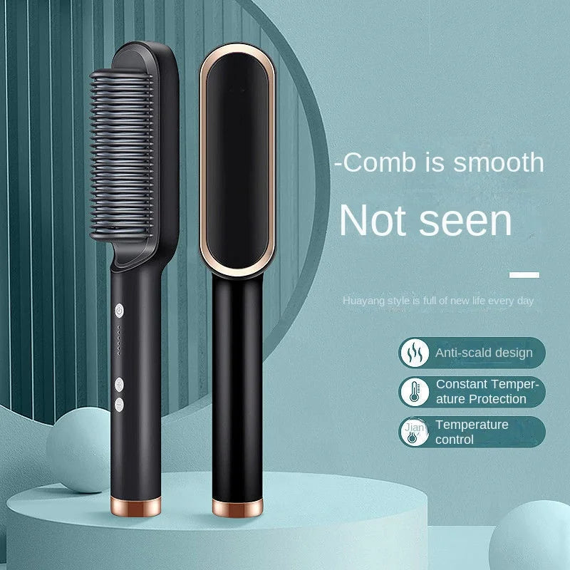 Hair Straightener Quick Heated Electric Comb | Yazijico™ 