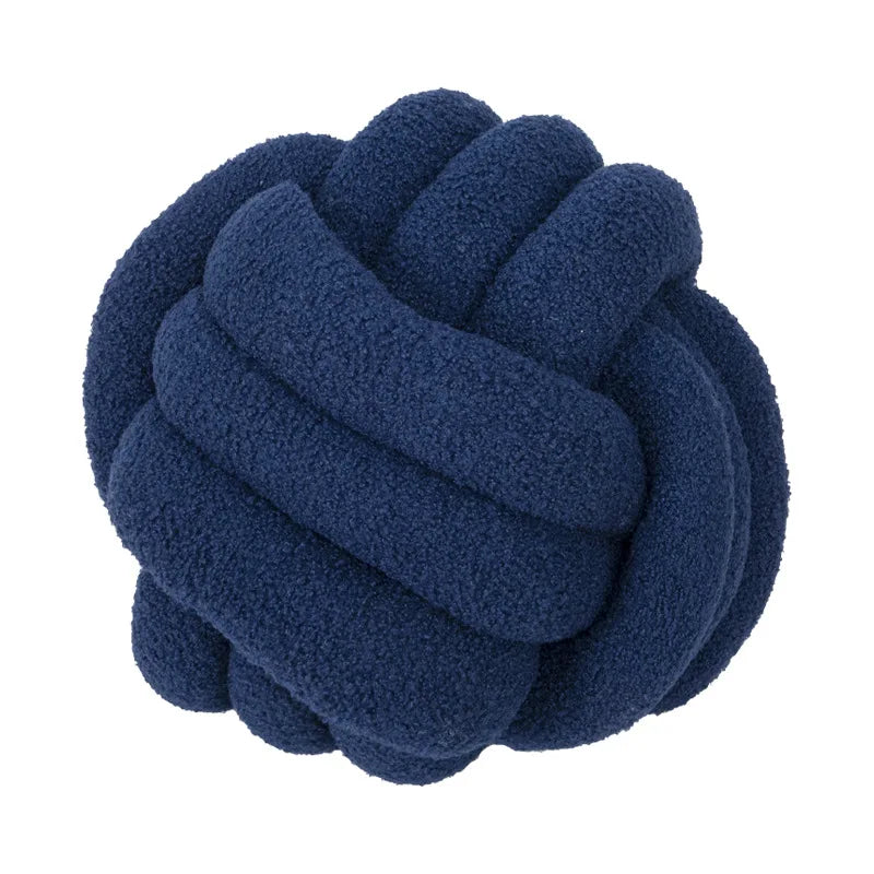 Hand-knotted Ball Throw Pillow | Yazijico™ 