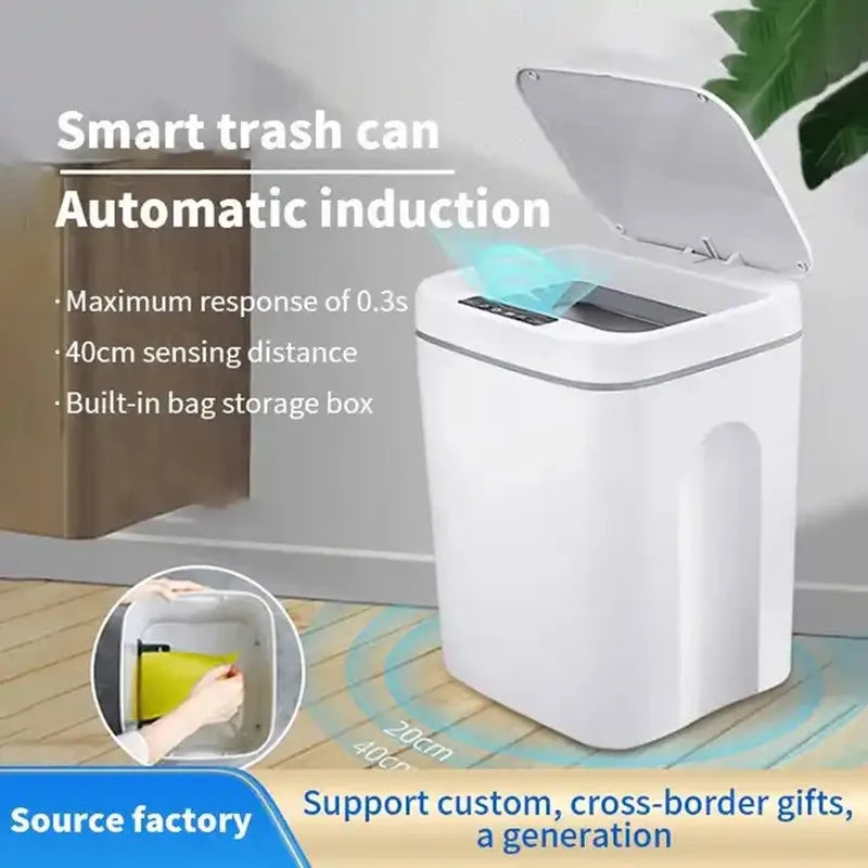 Automatic Sensor Trash Can Electric Touchless Smart | Yazijico™ 