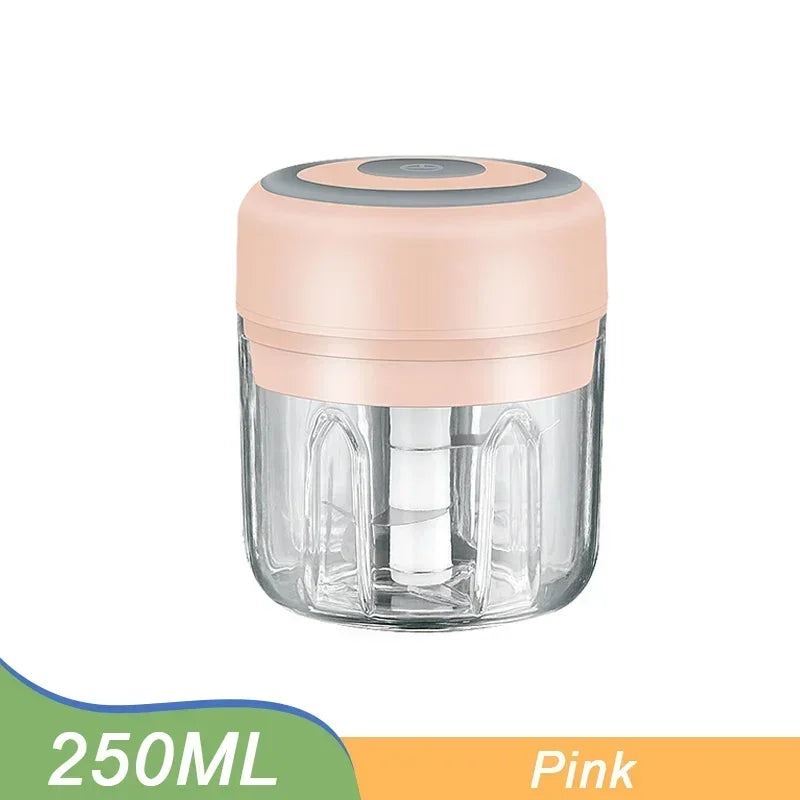 Mini Electric Garlic Chopper Grinder 