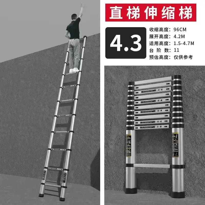 Alloy Telescopic Step Ladder Multi-functional | Yazijico™ 