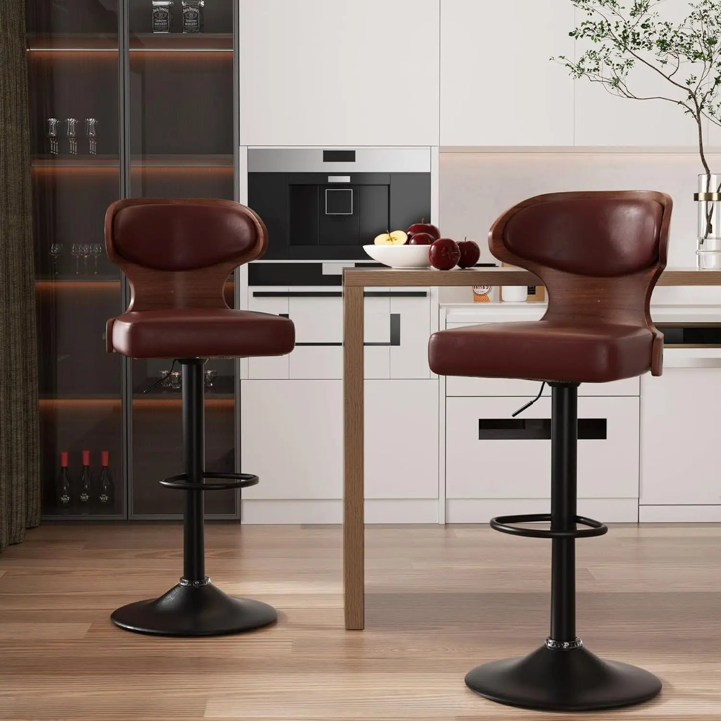 Bar Stools Set of 2 Seat Adjustable Height | Yazijico™ 