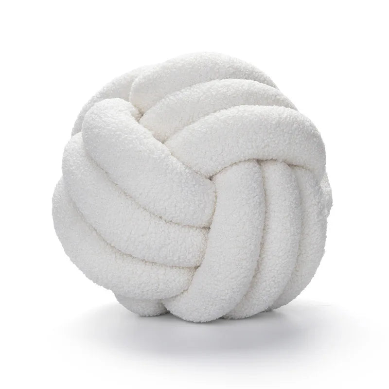 Hand-knotted Ball Throw Pillow | Yazijico™ 