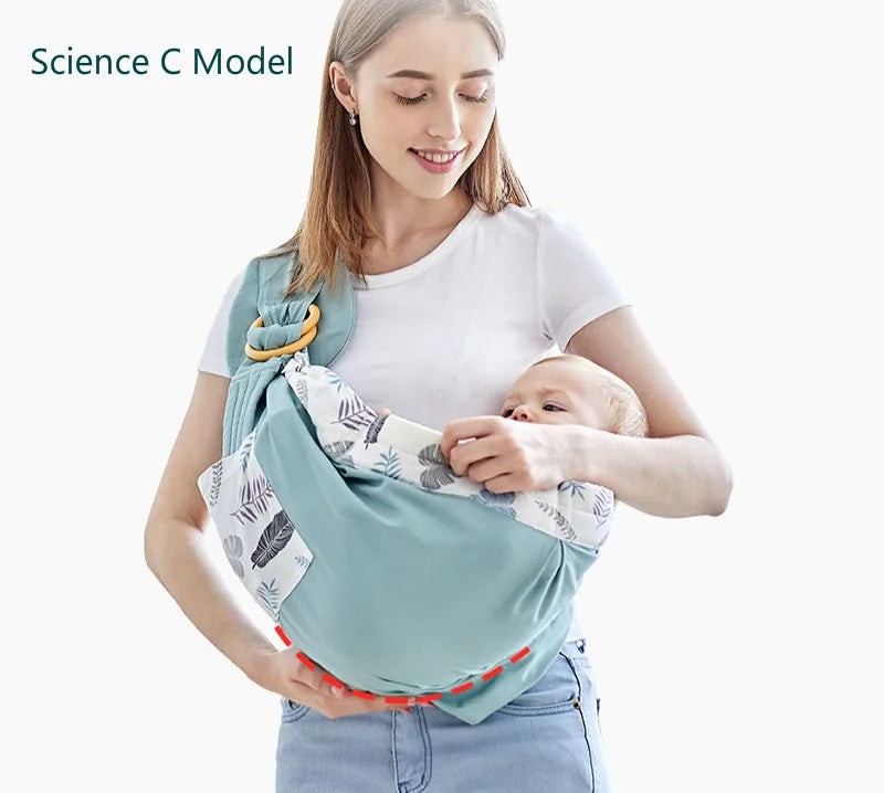 Cotton Wrap Sling Baby Carries Newborn Safety Ring  | Yazijico™ 