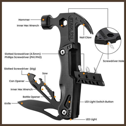 Yazijico™  Multifunctional Pliers Multitool Claw Hammer - Yazijico™ 