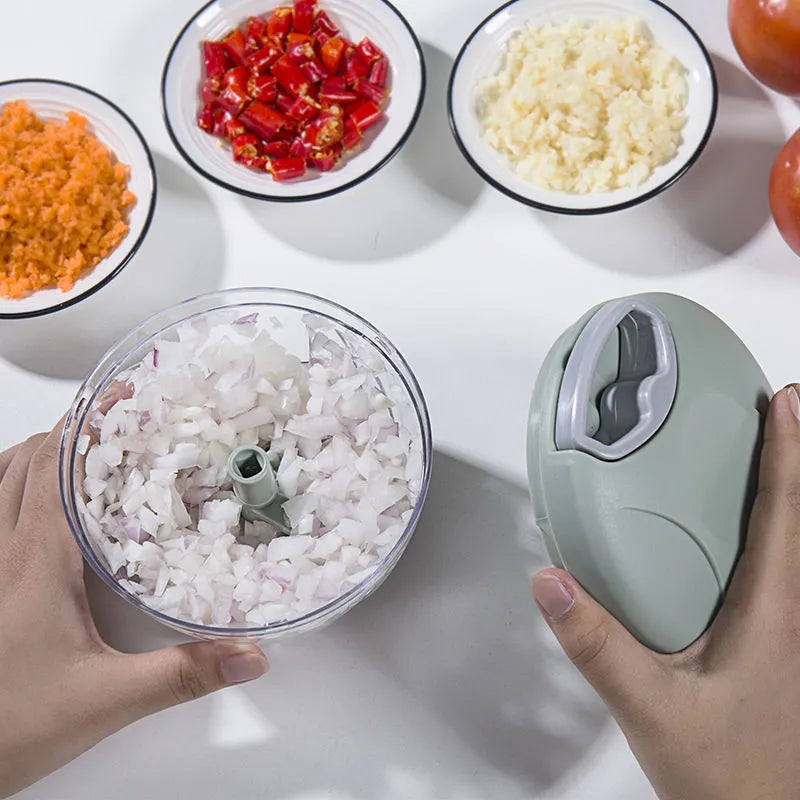 Yazijico™ Garlic Chopper Manual Rotate Vegetable - Yazijico™ 