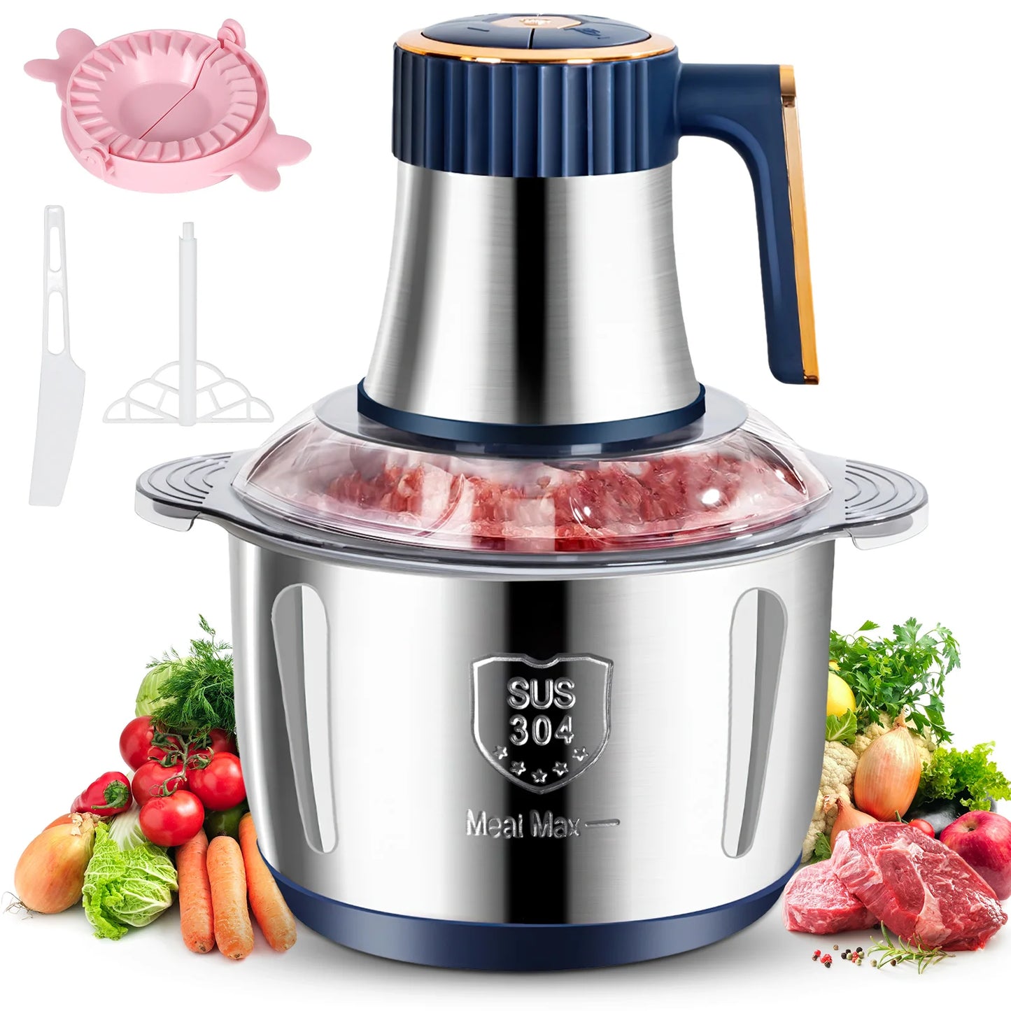 Yazijico™ Electric Meat Grinders Food Crusher Vegetable Slicer - Yazijico™ 