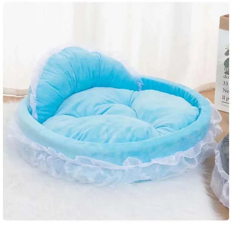Fantasy Bow Lace Dog Bed Beds For Large Dogs | Yazijico™ 