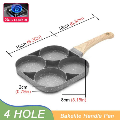 Hole Frying Pot Pan Thickened Omelet 