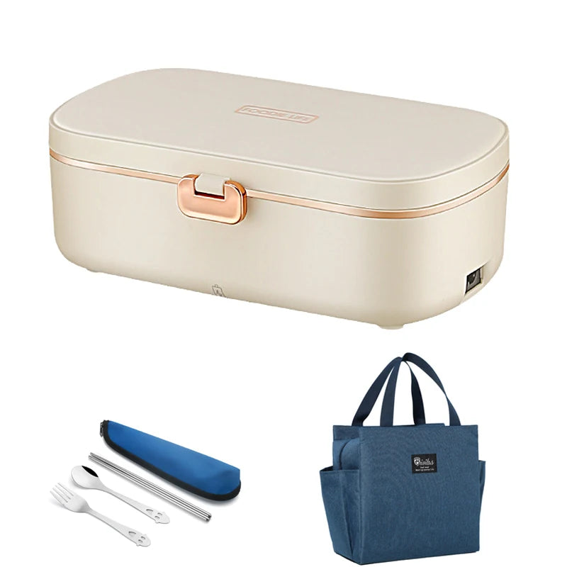 Stainless Steel  Electric Heating Lunch Box Portable | Yazijico™ 