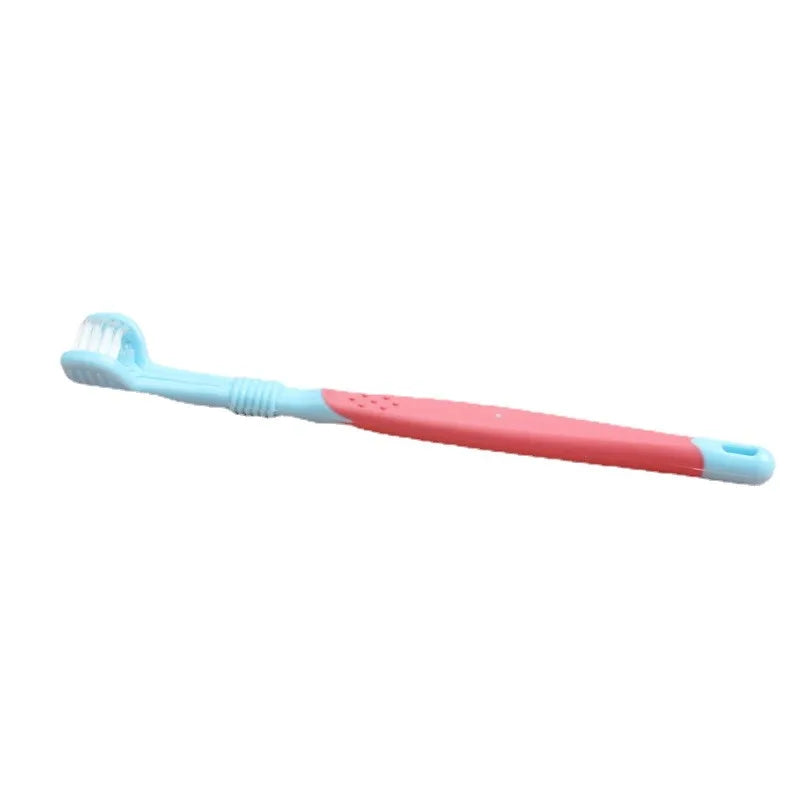 Three Sided Pet Toothbrush Cleaning