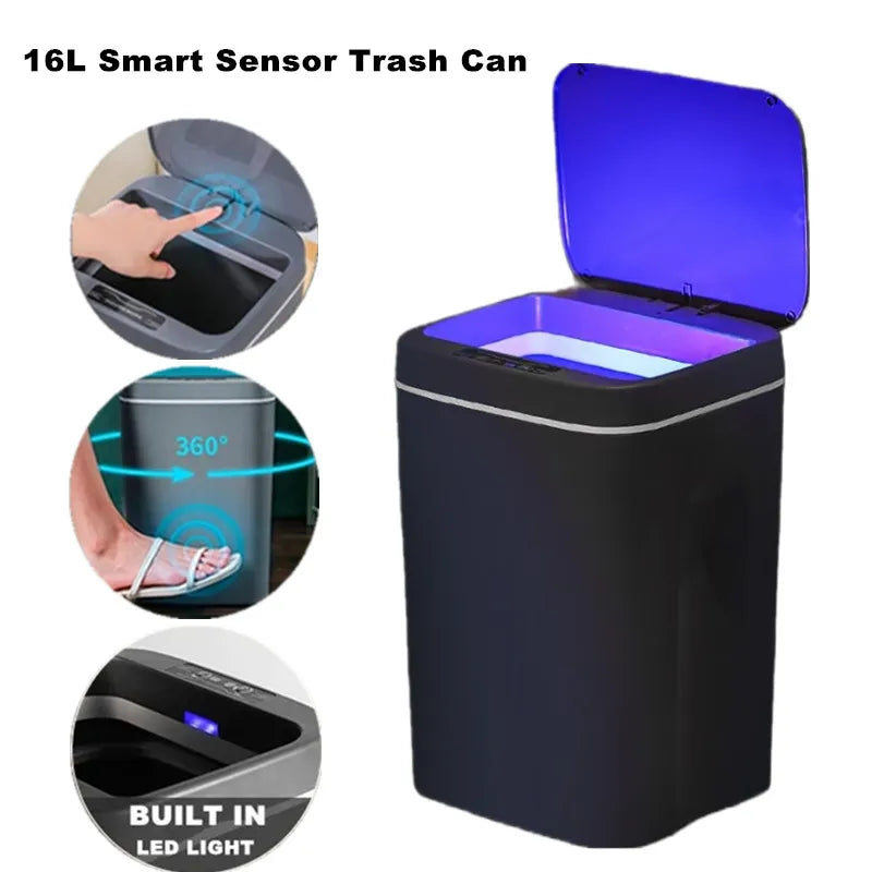 Automatic Sensor Trash Can Electric Touchless Smart | Yazijico™ 