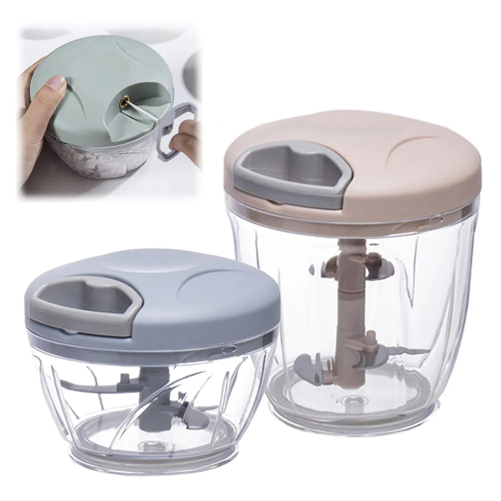 Yazijico™ Garlic Chopper Manual Rotate Vegetable - Yazijico™ 