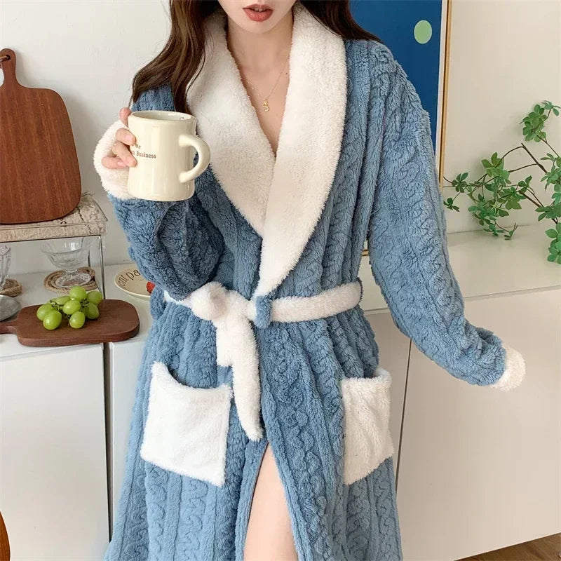 Bathrobe Nightgown Lounge Homewear  Nightdress | Yazijico™