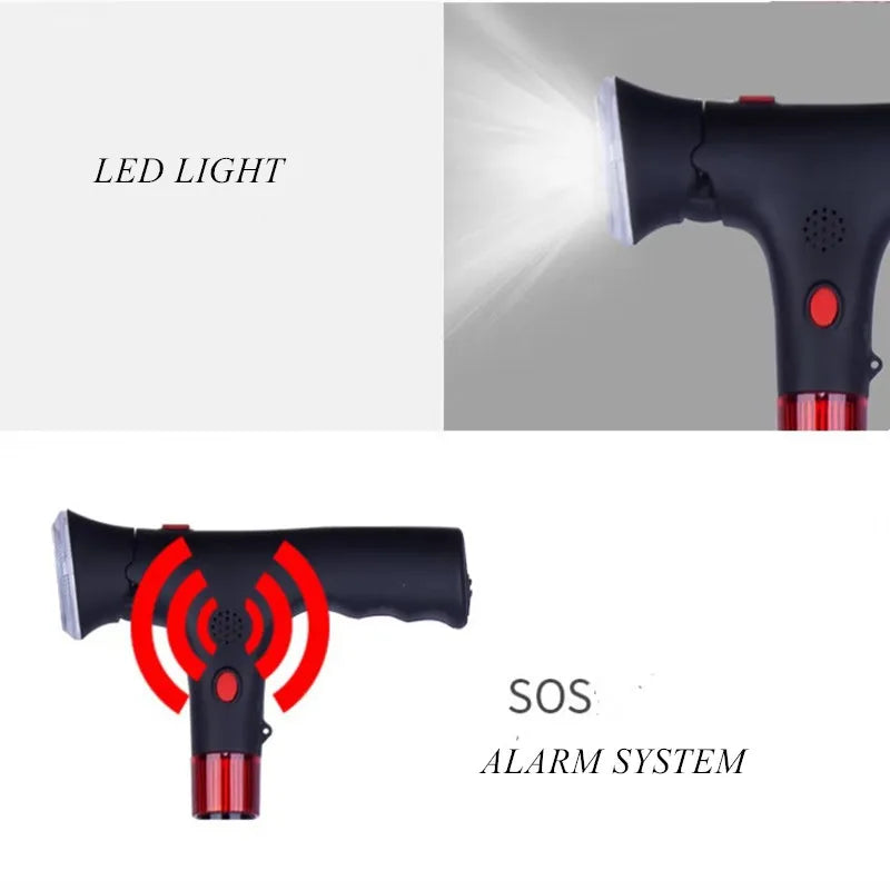 Collapsible Folding Cane LED Walking  | Yazijico™ 