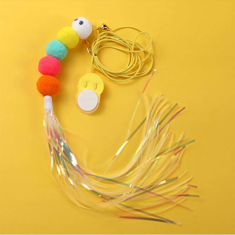 Pet Cat Toys Funny Stick Kitten Self -hi Elastic Rope| Yazijico™ 