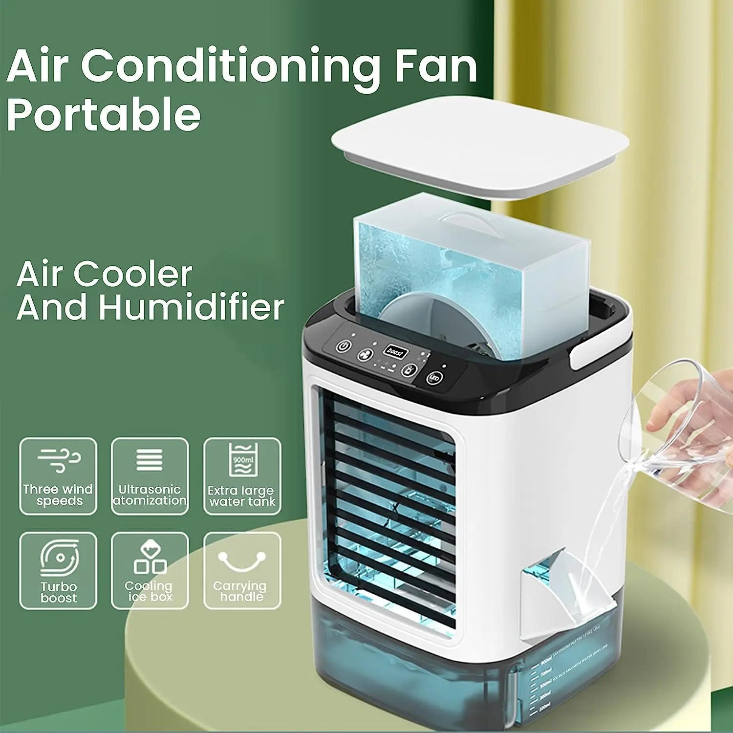 Yazijico™ Air Conditioner Portable Fan Desktop - Yazijico™ 