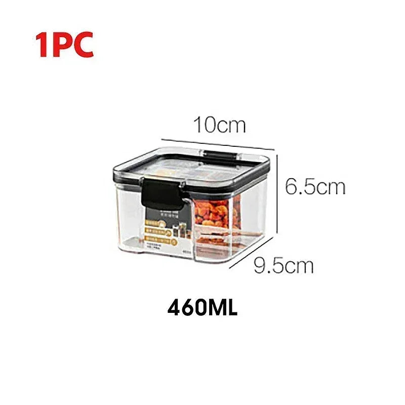 Food Storage Containers Set White Lid Kitchen
