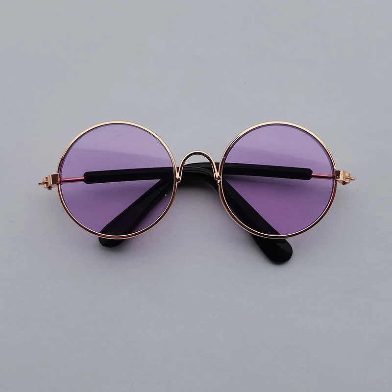 Lovely Vintage Round Cat Sunglasses Reflection | Yazijico™ 