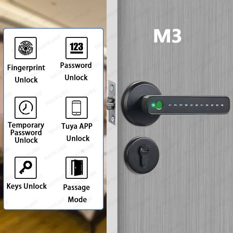 Yazijico™ Digital Fingerprint Door Lock Electronic - Yazijico™ 