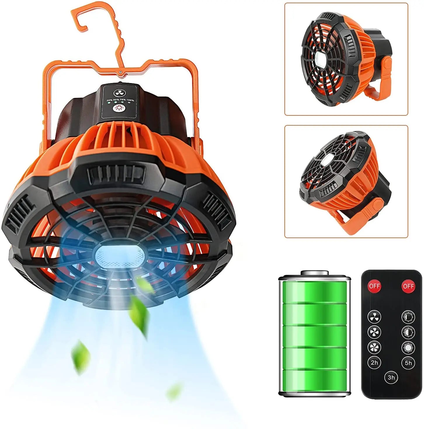 Yazijico™ Camping Fan Light with Remote Control - Yazijico™ 