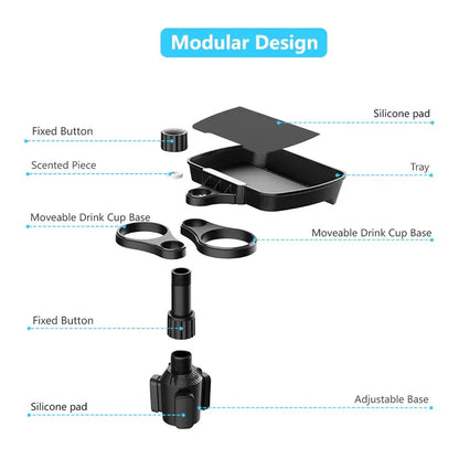 Yazijico™ Dual Cup Holder Expander Adjustable for 360°Rotating - Yazijico™ 