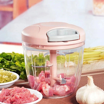 Yazijico™ Garlic Chopper Manual Rotate Vegetable - Yazijico™ 