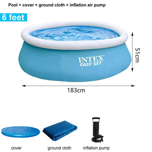 INTEX feet summer swimming pool adult inflatable ring pool | Yazijico™