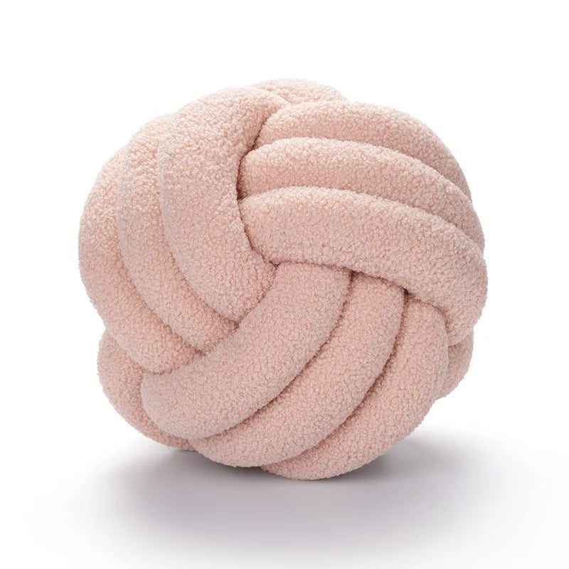 Hand-knotted Ball Throw Pillow | Yazijico™ 