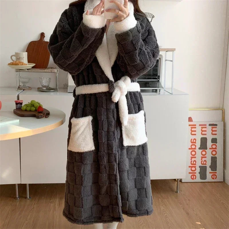 Bathrobe Nightgown Lounge Homewear  Nightdress | Yazijico™