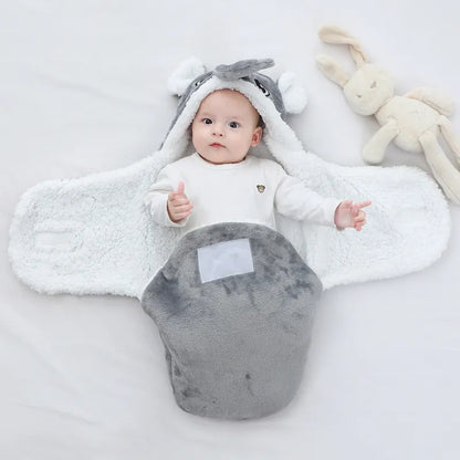 Yazijico™ Newborn Baby Wrap Blankets Soft Warm - Yazijico™ 