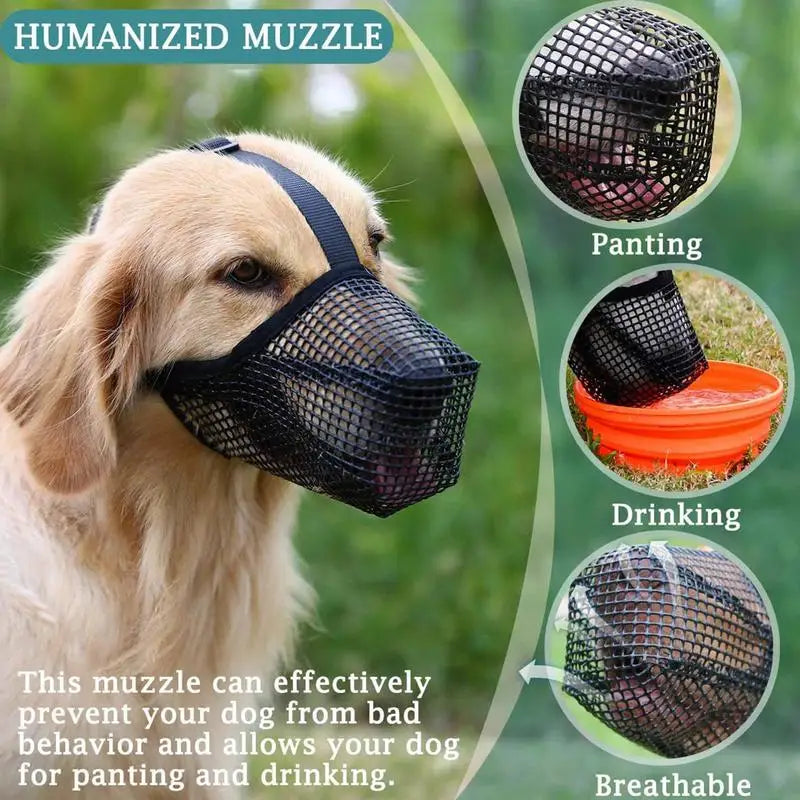 Yazijico™  Dog Mouth Muzzles Adjustable Breathable - Yazijico™ 