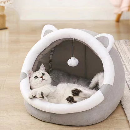 Bed For Cats Pet Basket Cat Bed Cozy Kitten Cushion | Yazijico™  