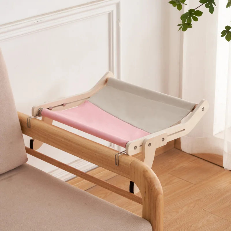 Sturdy Cat Window Wooden Assembly Hanging Bed | Yazijico™ 