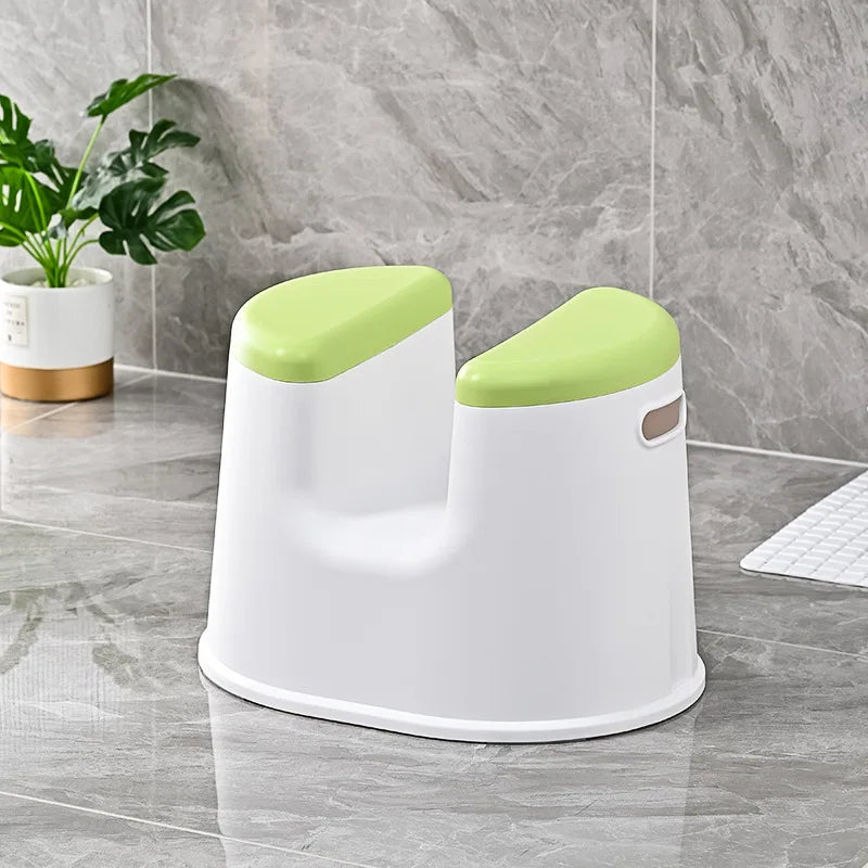 Shower Stool Sitting Bath Stool Thickened Adult Bathroom Stool Bathing Chairs for Pregnant and Elderly Women