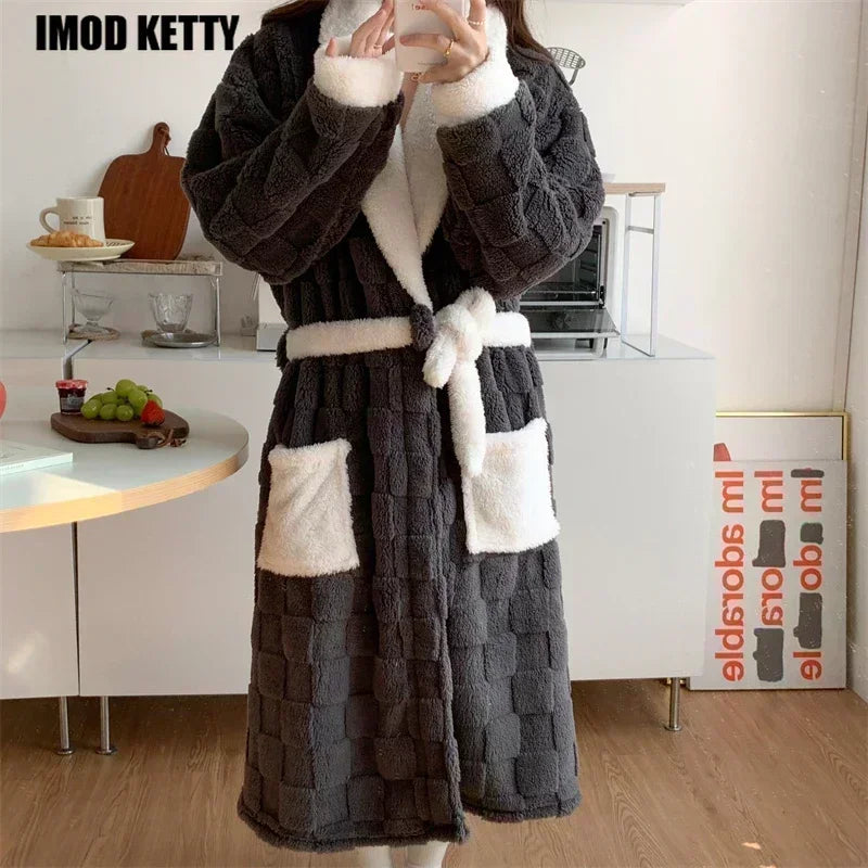 Bathrobe Nightgown Lounge Homewear  Nightdress | Yazijico™