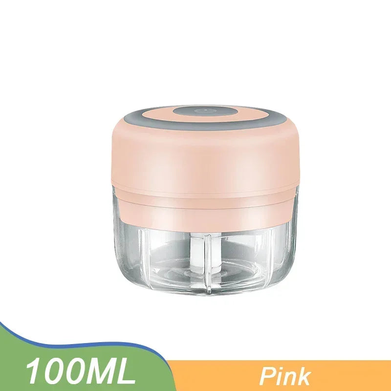 Mini Electric Garlic Chopper Grinder 