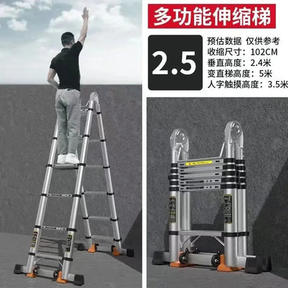 Alloy Telescopic Step Ladder Multi-functional | Yazijico™ 