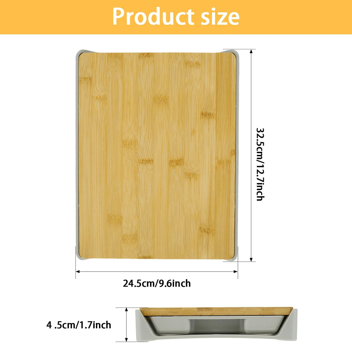 Bamboo Cutting Board Heavy-Duty Wear | Yazijico™ 