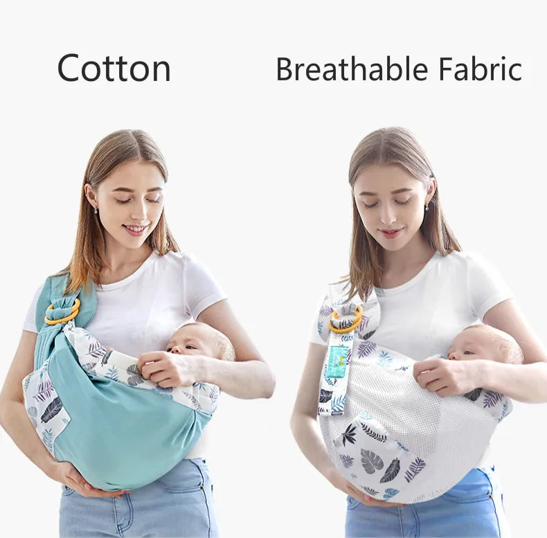 Cotton Wrap Sling Baby Carries Newborn Safety Ring  | Yazijico™ 