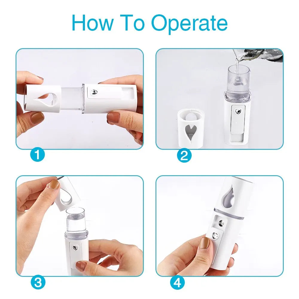 Facial Mister Mini Portable Rechargeable Handy Face | Yazijico™