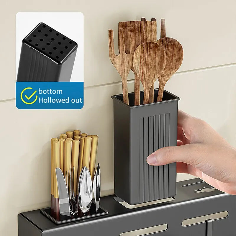 Stainless Steel Kitchen Storage Rack Wall-mounted | Yazijico™