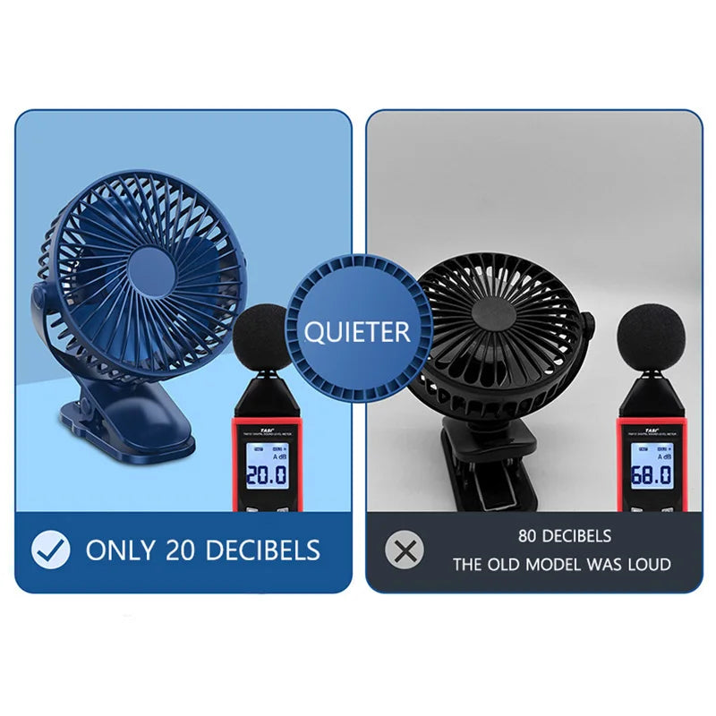 Fan Rechargeable Portable Adjustable Strong  