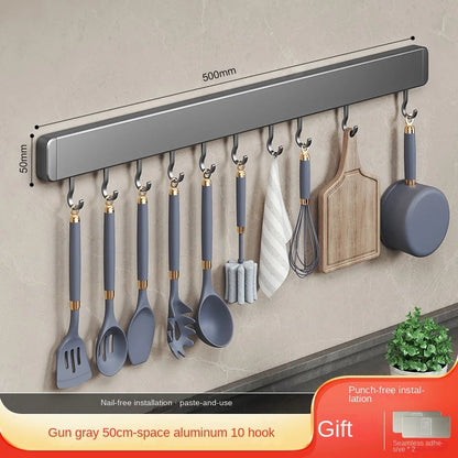 Yazijico™ Kitchen Storage Rack Non-perforated shelves Wall Mounted - Yazijico™ 