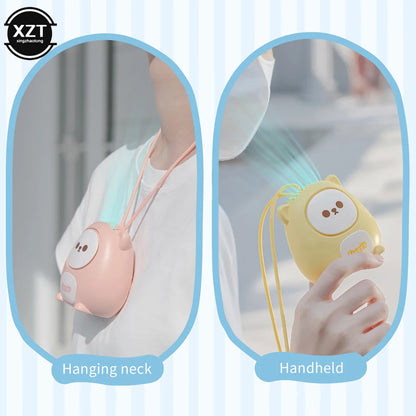 Neck Fans Cute Cartoon Mini Hanging | Yazijico™