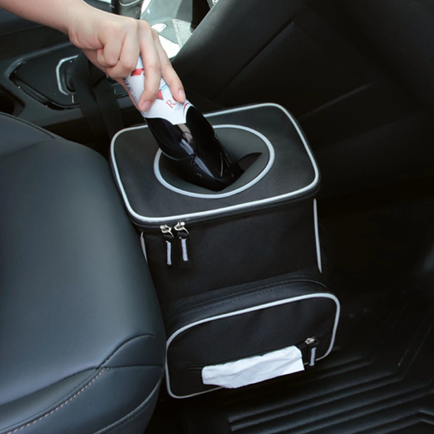 Car Storage Box Large Capacity Auto Trunk Organizer Boxes Leather | Yazijico™ 