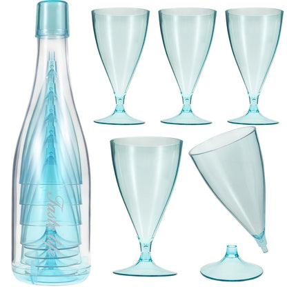 Champagne Cups Set Reusable Plastic Wine Glasses Transparent Water Cup for Party Wedding Birthday Bar Accessories