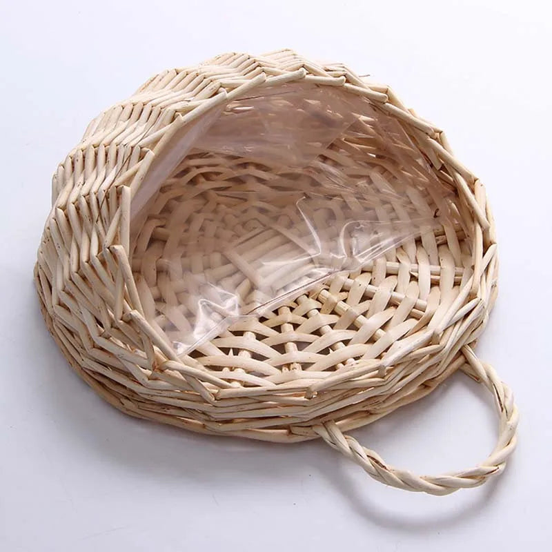Hand Made Wicker Rattan Flower Basket| Yazijico™ 
