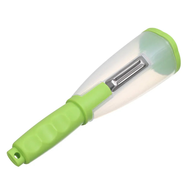 Knife With Storage Tube Peeler Peeling